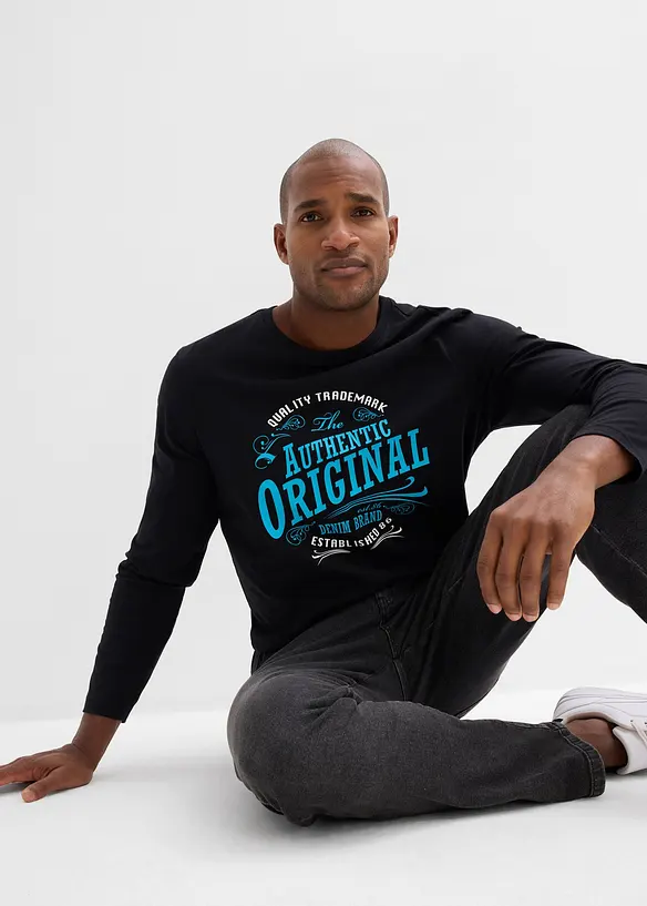 Longsleeve van biologisch katoen, bonprix