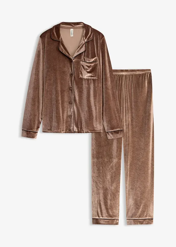 Fluwelen huispak, bonprix