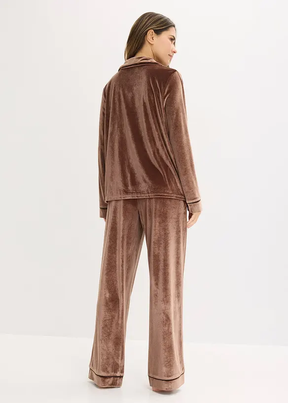 Fluwelen huispak, bonprix