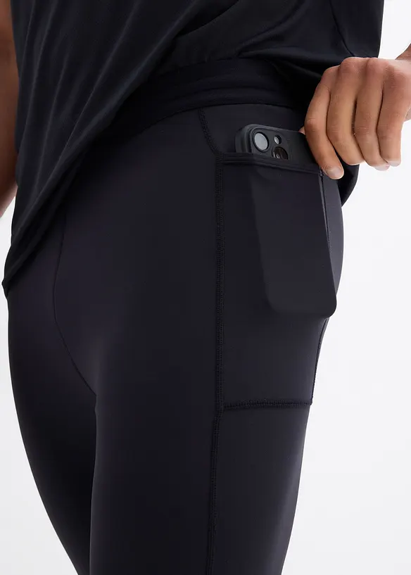 Comfortabele heren sportlegging met gsm-tasje, bonprix