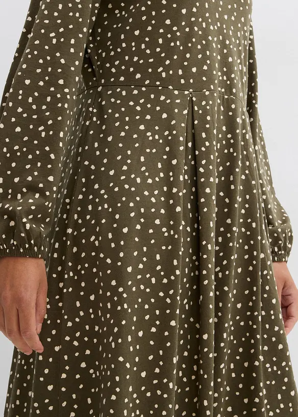 Midi jurk van katoen-jersey, bonprix