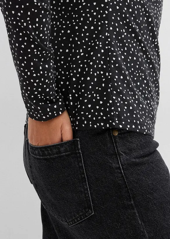 Longsleeve  (set van 2) van katoen-elastanmix, bonprix