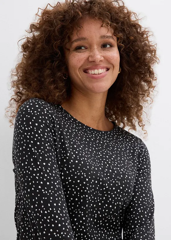 Longsleeve  (set van 2) van katoen-elastanmix, bonprix