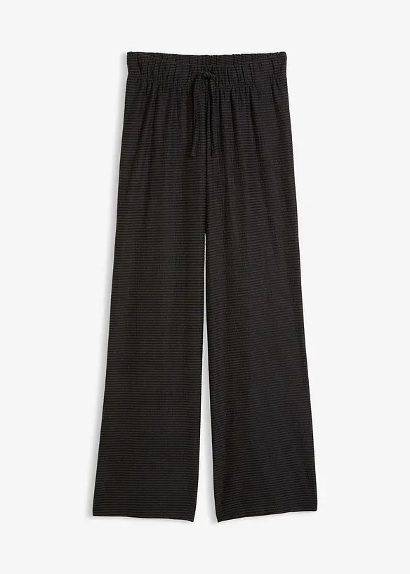 Gestreepte jersey broek in een katoenmix, bonprix