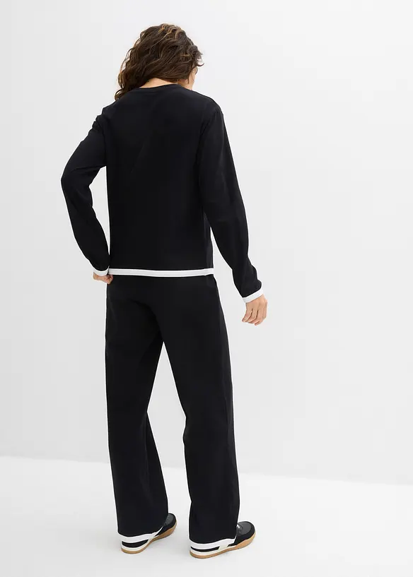 Katoenen joggingpak (dubbele set van 2 stuks), bonprix