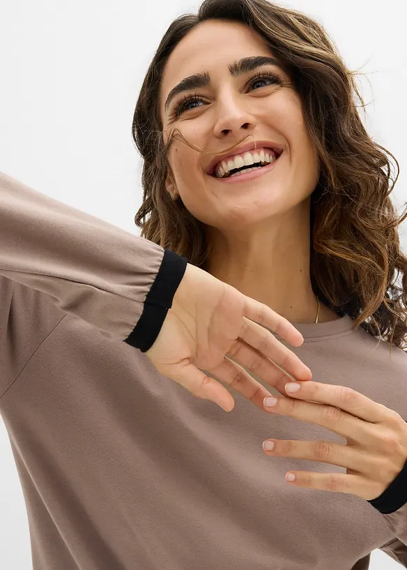 Katoenen joggingpak (dubbele set van 2 stuks), bonprix