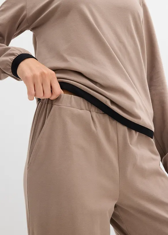 Katoenen joggingpak (dubbele set van 2 stuks), bonprix