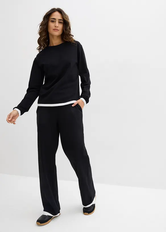 Katoenen joggingpak (dubbele set van 2 stuks), bonprix