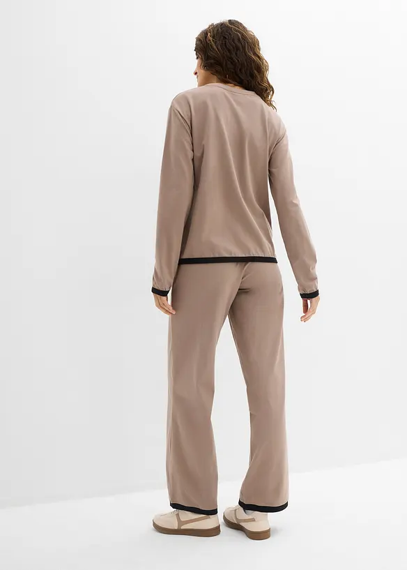 Katoenen joggingpak (dubbele set van 2 stuks), bonprix