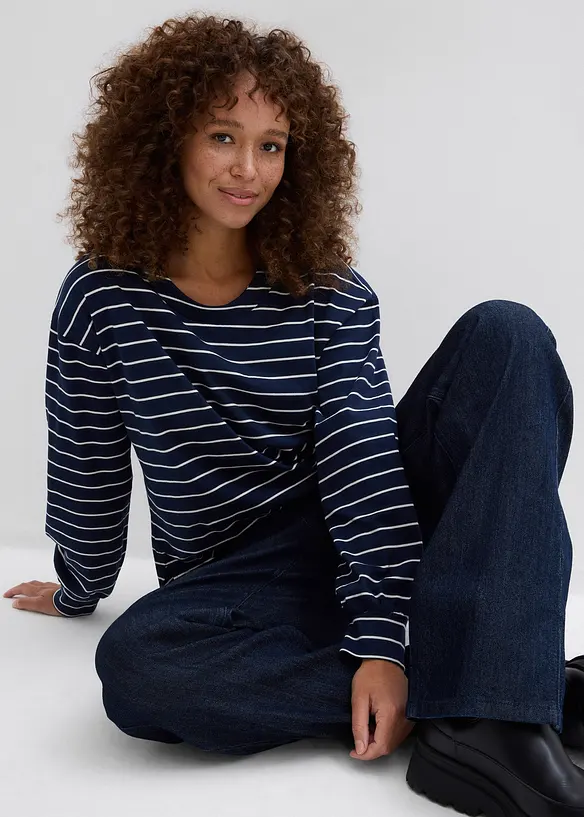 Longsleeve van biologisch katoen, bonprix