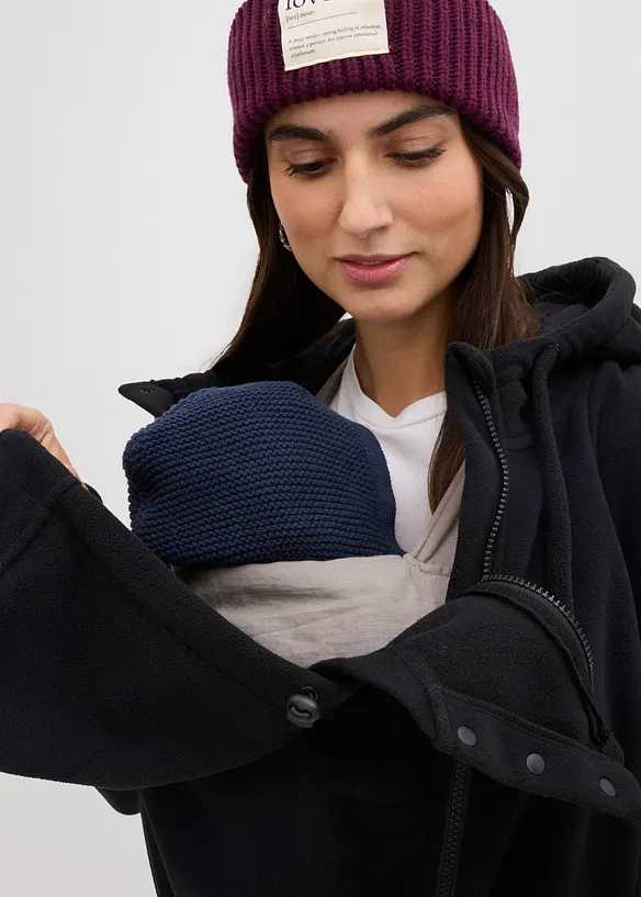 4-in-1 fleecejack met baby-inzet voor en achter, bonprix