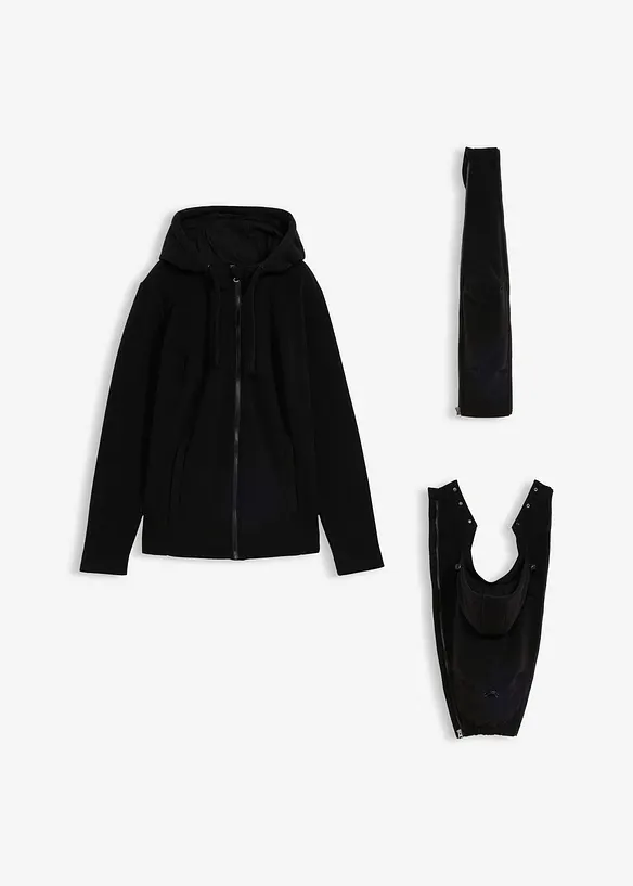 4-in-1 fleecejack met baby-inzet voor en achter, bonprix