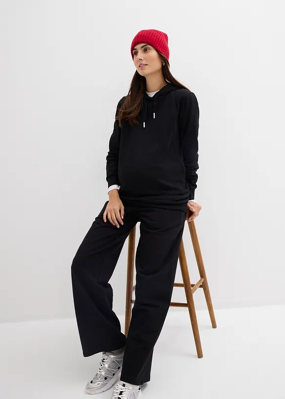 2-in-1 zwangerschaps- en borstvoedingssweater van puur biologisch katoen, bonprix