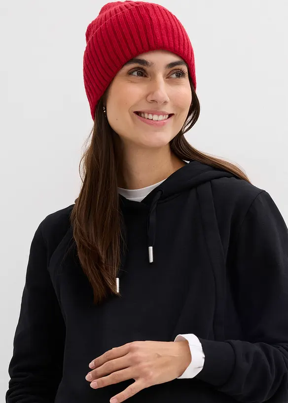 2-in-1 zwangerschaps- en borstvoedingssweater van puur biologisch katoen, bonprix