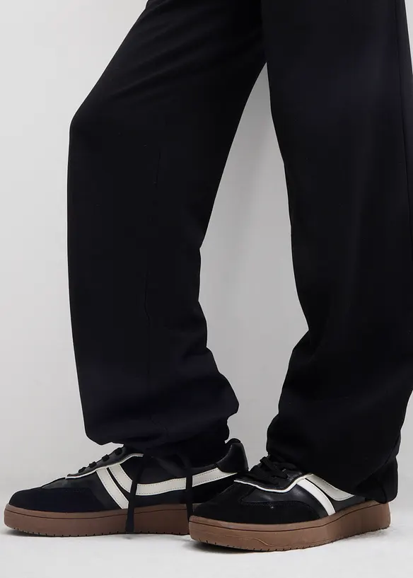 Zwangerschapsbroek met verstelbare zoomwijdte, van puur biologisch katoen, bonprix