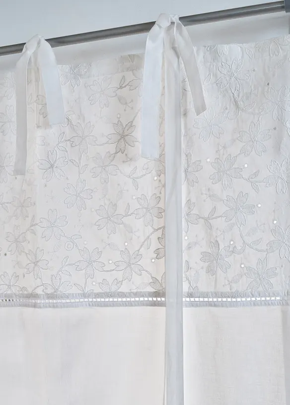 Vouwgordijn met borduursel, bonprix