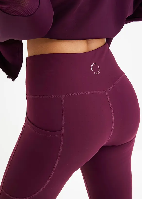 Comfort sportlegging met telefoonzakje, sneldrogend, bonprix