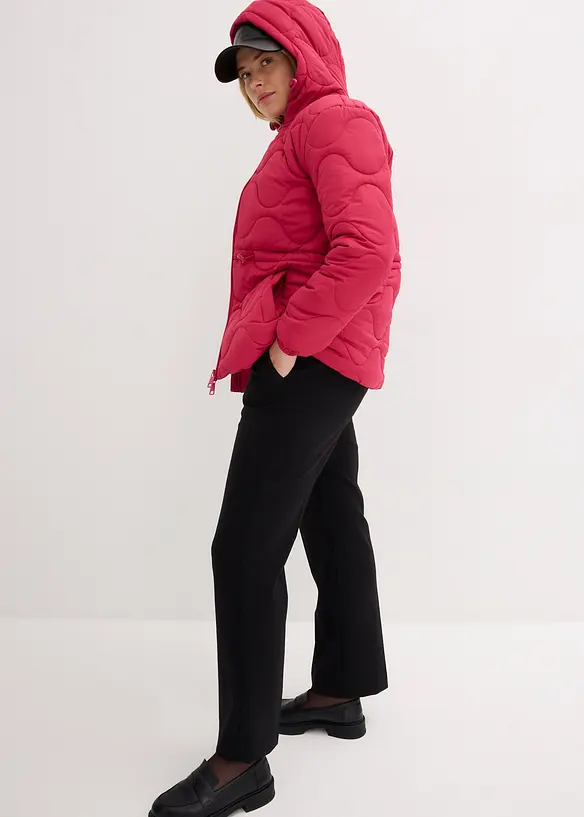 Gewatteerde jas met capuchon, bonprix