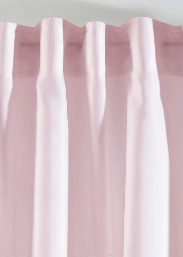 Gordijnen van gerecycled materiaal (2 stuks), bonprix