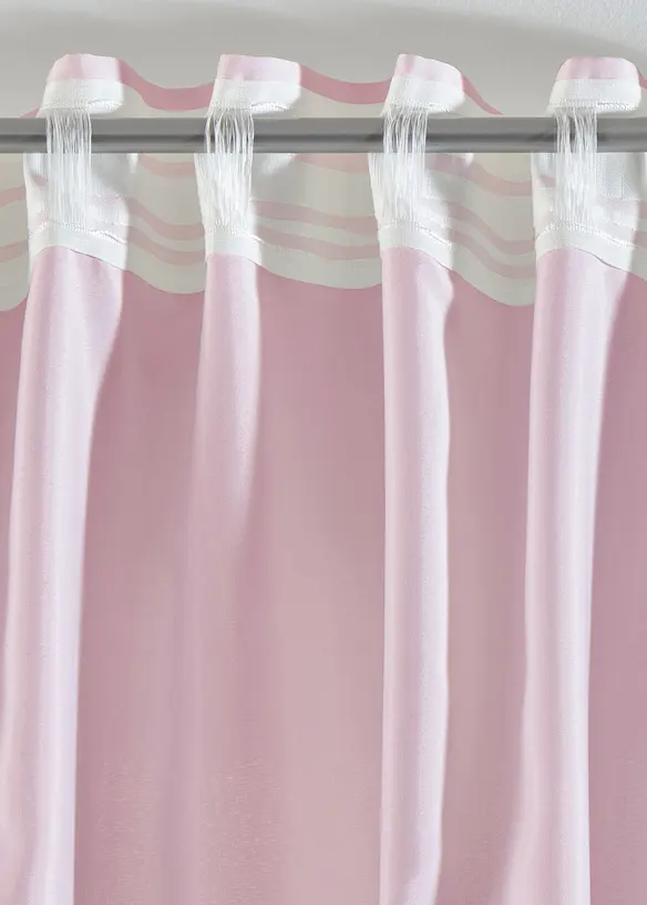 Gordijnen van gerecycled materiaal (2 stuks), bonprix