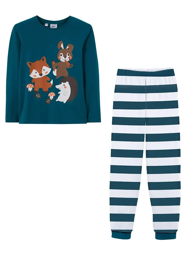Pyjama van biologisch katoen (2-dlg. set), bonprix