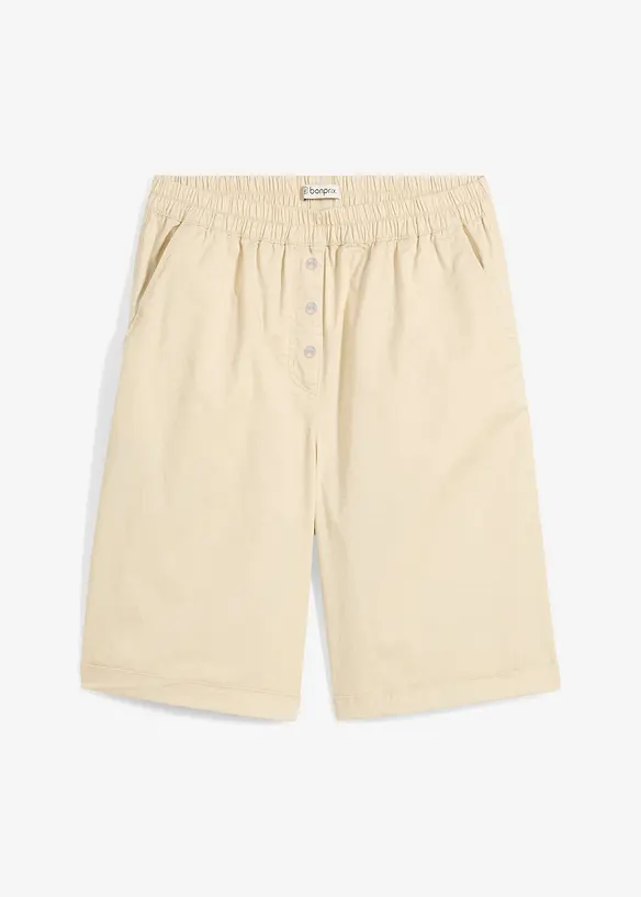 Papertouch bermuda van een katoenmix, bonprix
