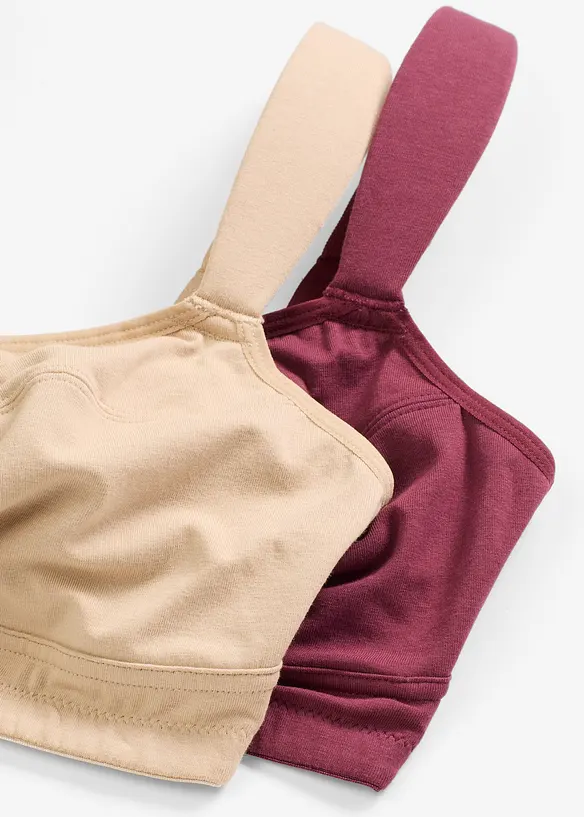 Bh zonder beugels met biologisch katoen (set van 2), bonprix