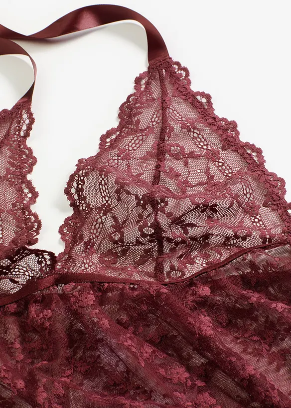 Sexy halter jurk van kant, bonprix