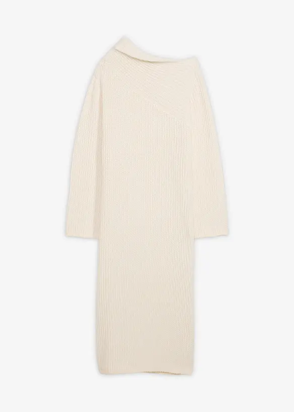 Geribde, gebreide jurk, bonprix