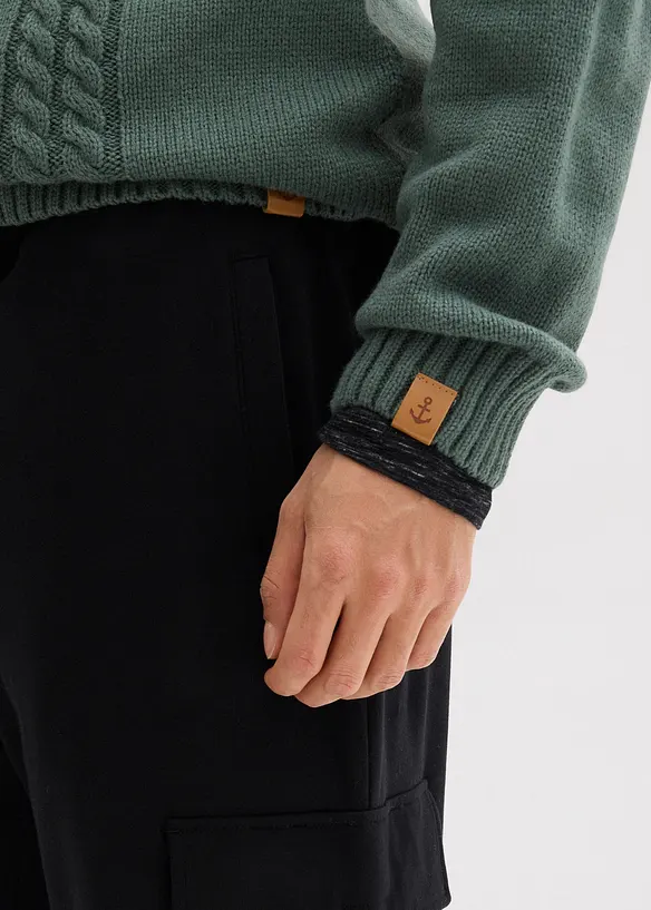 Joggingbroek met cargozakken, loose fit, bonprix