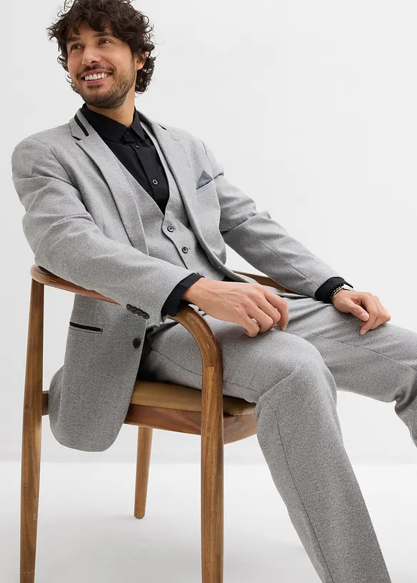 3-delig pak: colbert, broek, gilet, bonprix