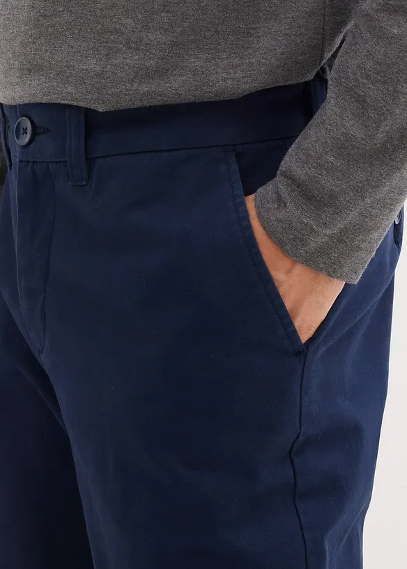 Regular fit chino van puur katoen, straight, bonprix
