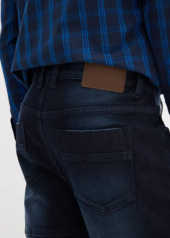 Slim fit cargo stretch jeans, straight, bonprix