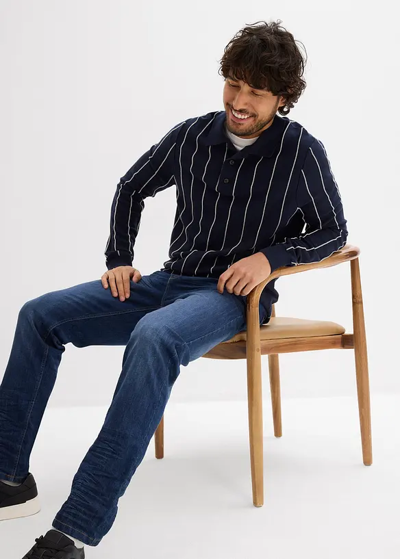 Slim fit stretch jeans, tapered, bonprix