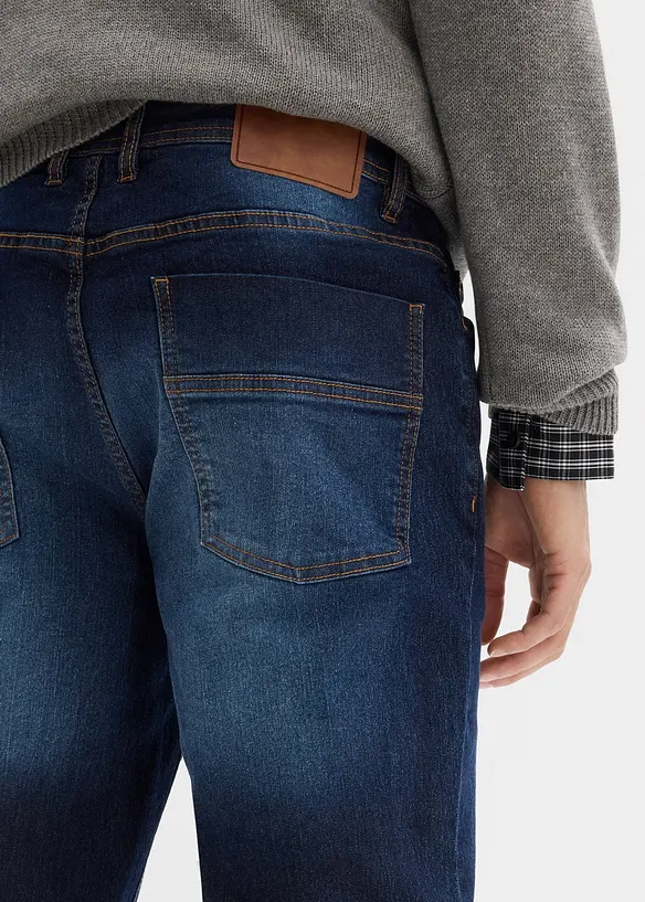 Regular fit stretch jeans, straight (set van 2), bonprix