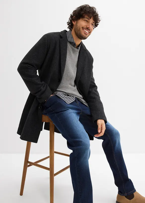 Regular fit stretch jeans, straight (set van 2), bonprix