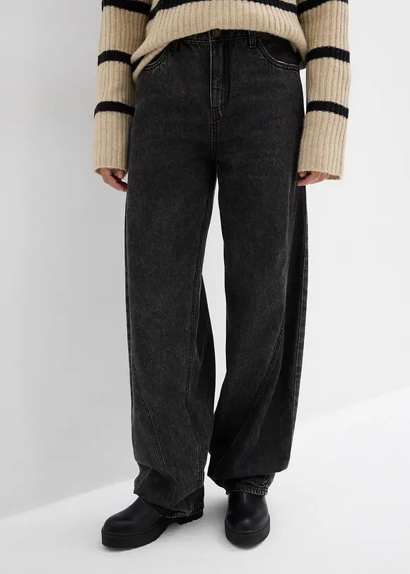 Balloon jeans, mid waist, bonprix
