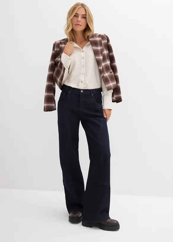 Wide leg jeans, mid waist, bonprix