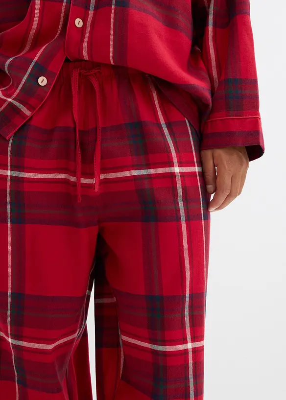 Heren flanellen pyjama van zacht katoen met cadeauzakje, bonprix