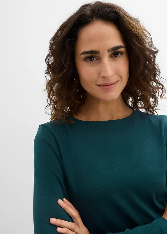 Longsleeve van biologisch katoen, bonprix