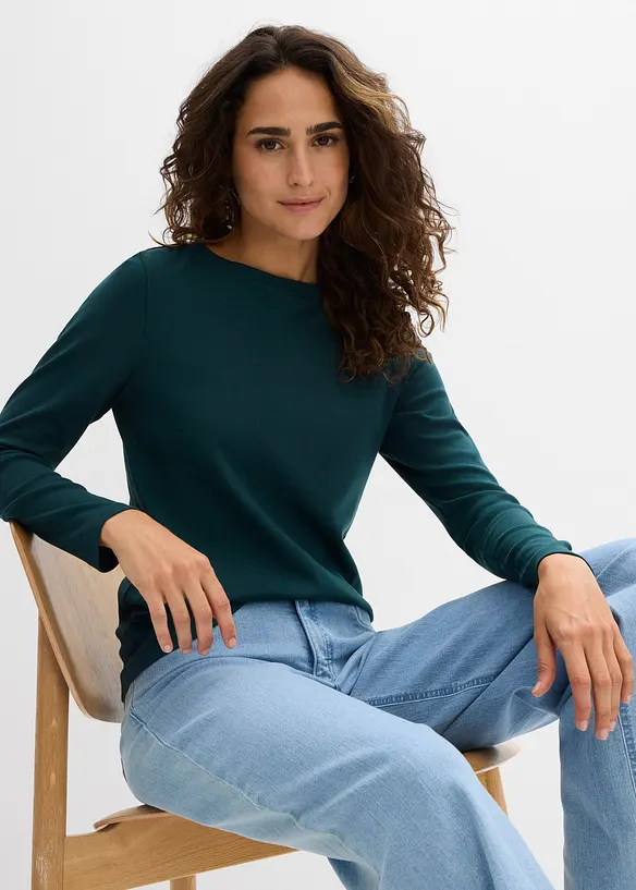 Longsleeve van biologisch katoen, bonprix