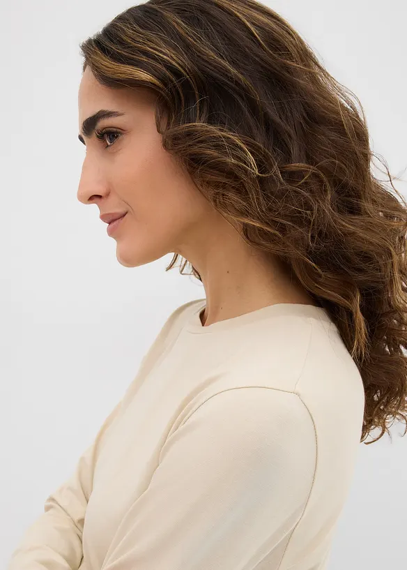 Longsleeve van biologisch katoen (set van 2), bonprix