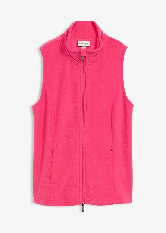 Fleece vest met zakken, bonprix