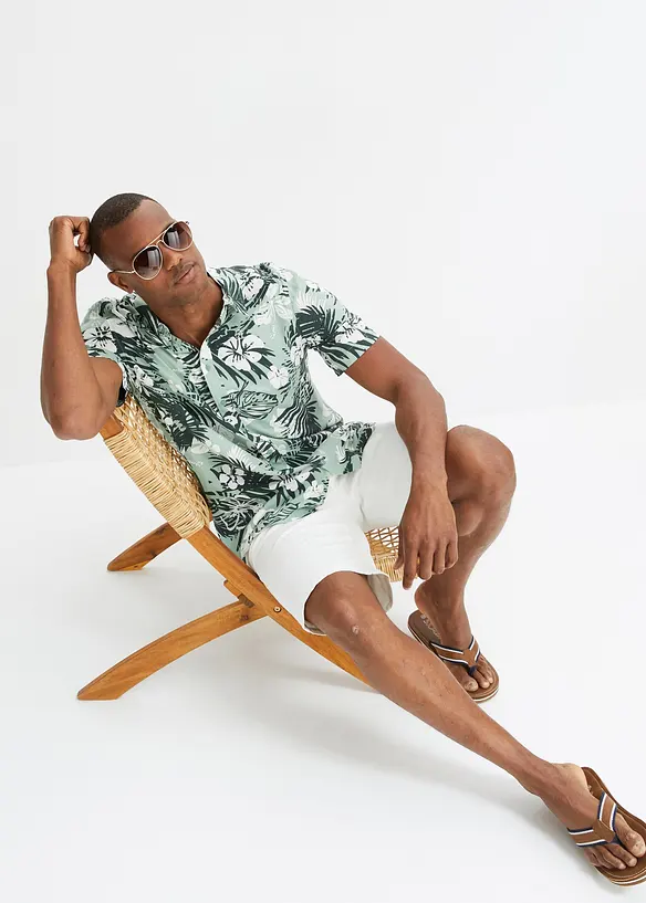 Hawa&iuml; overhemd met korte mouwen, bonprix