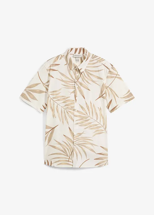 Overhemd met korte mouwen van biologisch katoen, bonprix