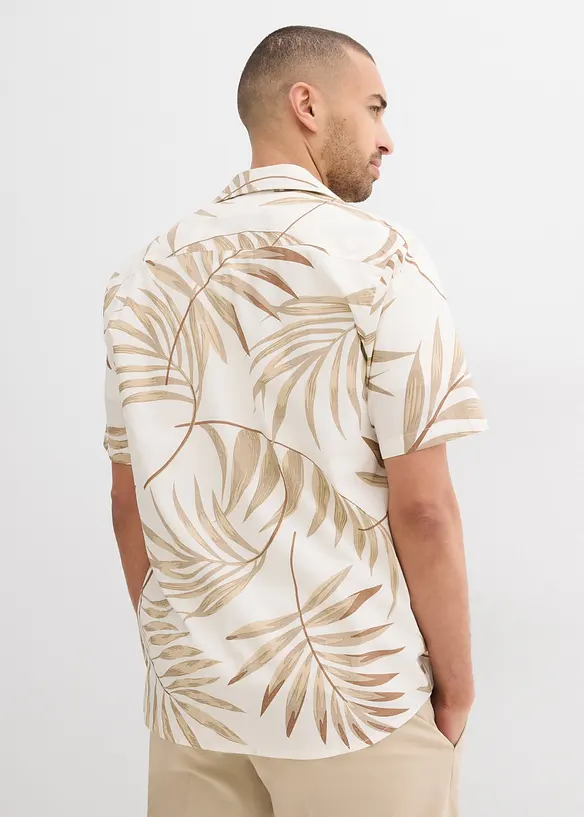 Overhemd met korte mouwen van biologisch katoen, bonprix