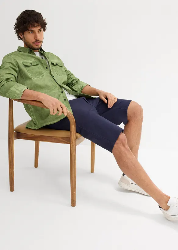 Regular fit stretch bermuda (set van 2), bonprix