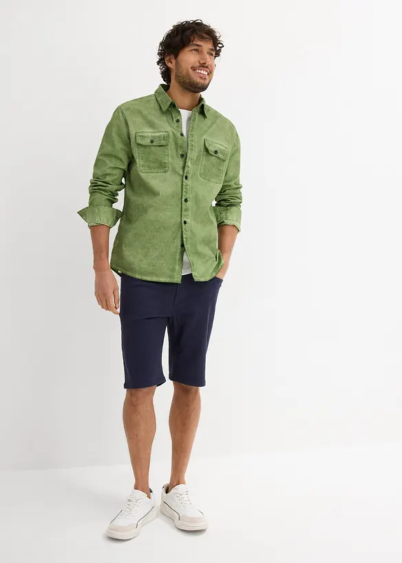 Regular fit stretch bermuda (set van 2), bonprix