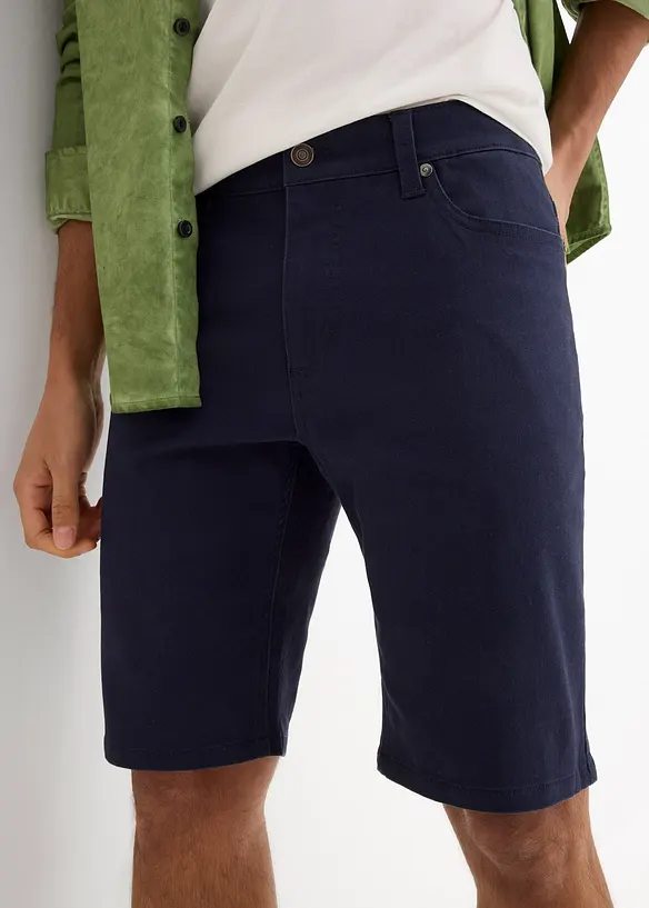 Regular fit stretch bermuda (set van 2), bonprix