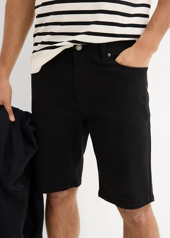 Regular fit stretch bermuda (set van 2), bonprix